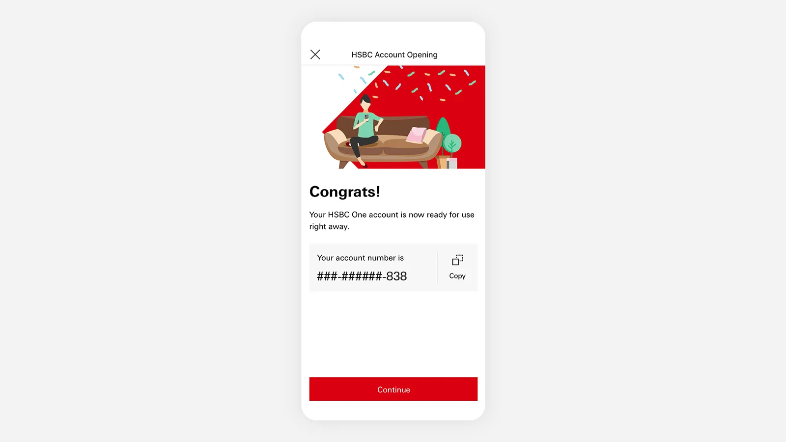 汇丰 App 流程截图配图